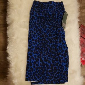 Wild fable royal blue cheetah print skirt